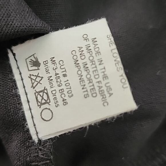 NWT Show Me Your Mumu Briar Black Square Neck Tunic Mini Dress S - Picture 16 of 16